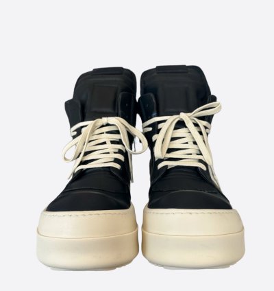 Rick Owens Black White Mega Bumper Geobaskets