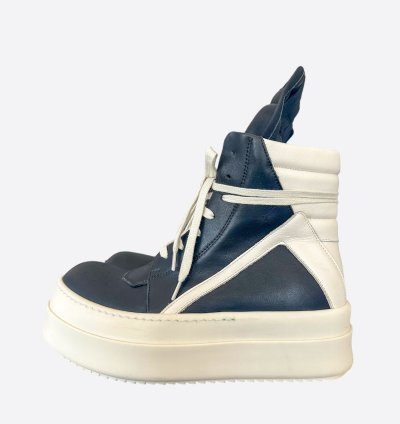 Rick Owens Black White Mega Bumper Geobaskets