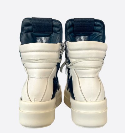 Rick Owens Black White Mega Bumper Geobaskets