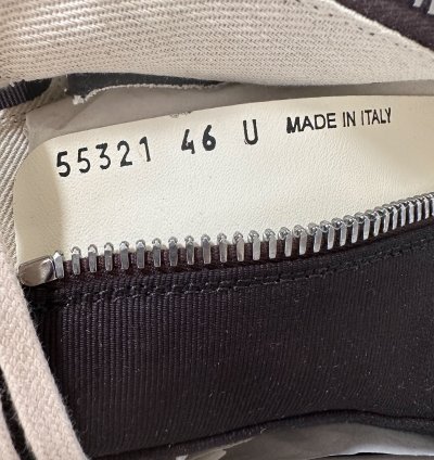 Rick Owens Black White Pentagram High Top Sneakers