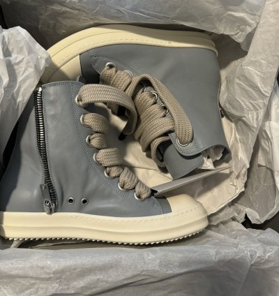 Rick Owens Blue Porterville Jumbolaced Sneakers