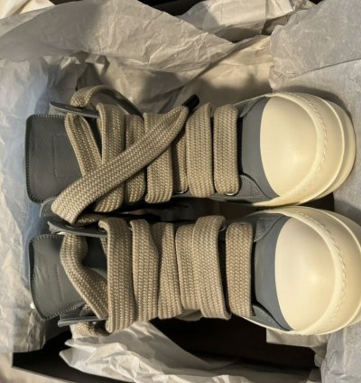 Rick Owens Blue Porterville Jumbolaced Sneakers