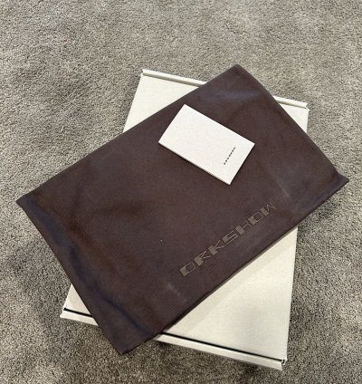 Rick Owens Chalk White Canvas Pentagram Embroidered Ramones