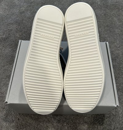 Rick Owens Chalk White Canvas Pentagram Embroidered Ramones