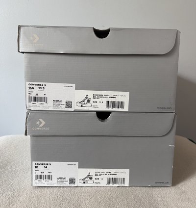 Rick Owens Converse DBL DRKSTAR Hi in Black