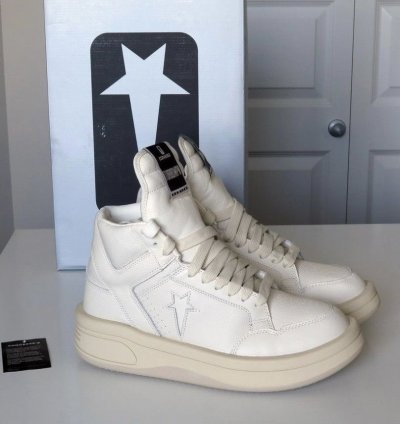 Rick Owens Converse TURBOWPN DRKSHDW Egret Cream White