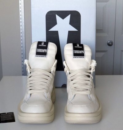 Rick Owens Converse TURBOWPN DRKSHDW Egret Cream White