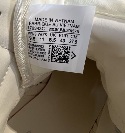 Rick Owens Converse TURBOWPN DRKSHDW Egret Cream White