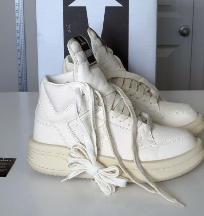 Rick Owens Converse TURBOWPN DRKSHDW Egret Cream White