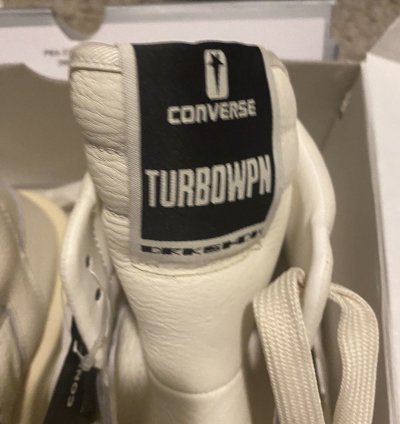 Rick owens cream TURBOWPN converse Mid