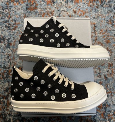 RICK OWENS DENIM SHOES - LOW SNEAKS