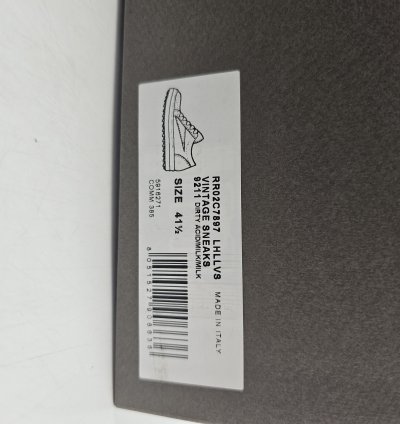 Rick Owens Dirty Acid Milk Vintage Low Top Sneakers New 41 5