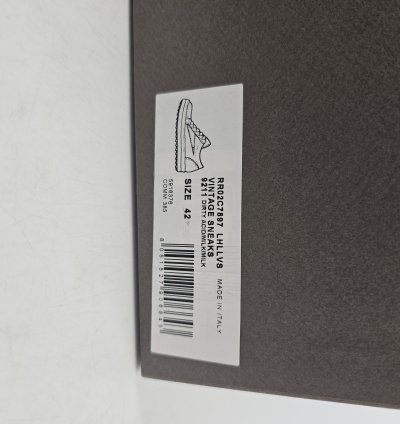 Rick Owens Dirty Acid Milk Vintage Low Top Sneakers New 42