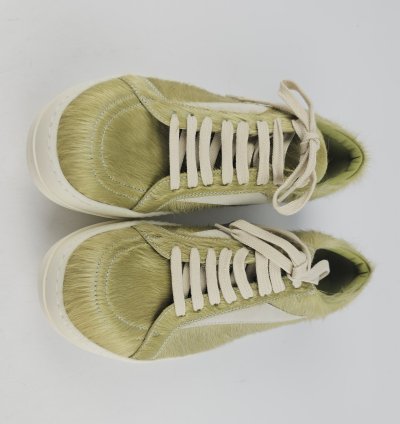 Rick Owens Dirty Acid Milk Vintage Low Top Sneakers New 42