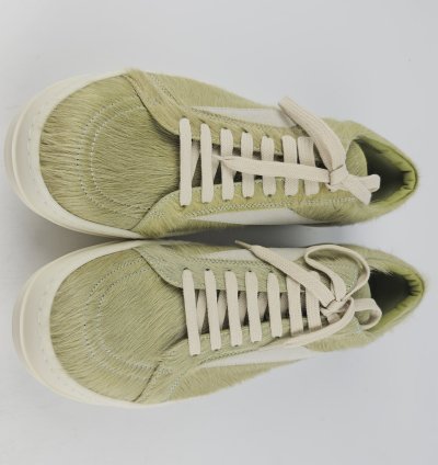 Rick Owens Dirty Acid Milk Vintage Low Top Sneakers New 44