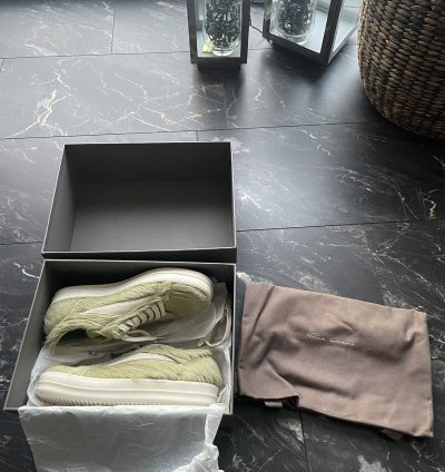 Rick Owens Dirty Acid Vintage Low Top Sneakers NEW sz 44