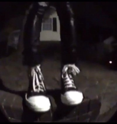 RICK OWENS DRKSHDW Black Foil Slash Hi-Top Ramones
