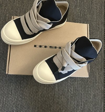 Rick owens DRKSHDW Black Hollywood Jumbo lace low