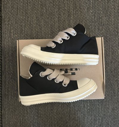 Rick owens DRKSHDW Black Hollywood Jumbo lace low