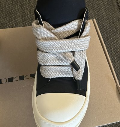 Rick owens DRKSHDW Black Hollywood Jumbo lace low