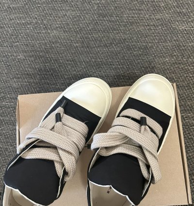 Rick owens DRKSHDW Black Hollywood Jumbo lace low