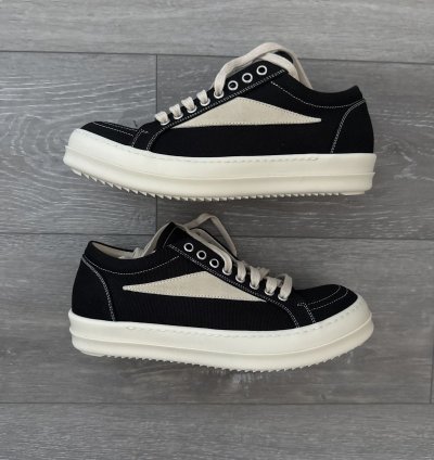 Rick Owens DrkShdw Black Vintage Sneakers black milk milk