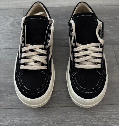 Rick Owens DrkShdw Black Vintage Sneakers black milk milk
