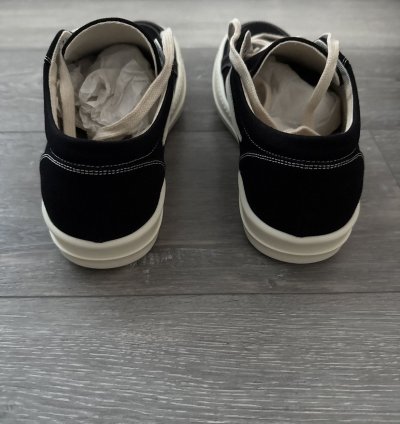 Rick Owens DrkShdw Black Vintage Sneakers black milk milk