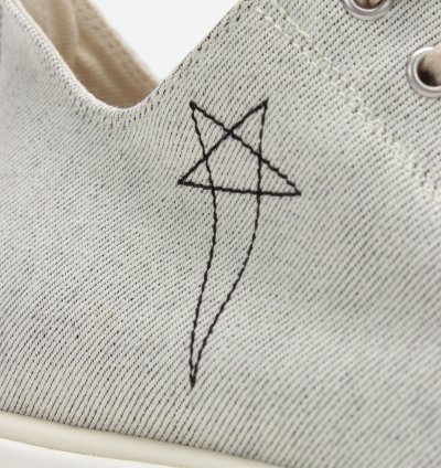 RICK OWENS DRKSHDW Denim Abstract Ramones Low