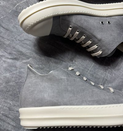 Rick Owens Drkshdw Denim Pearl Milk Low Sneaks