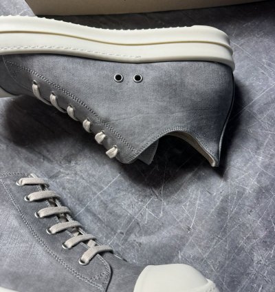 Rick Owens Drkshdw Denim Pearl Milk Low Sneaks