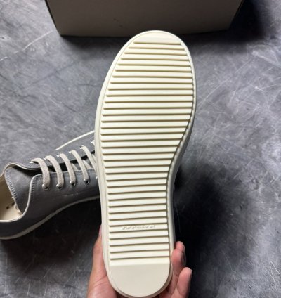 Rick Owens Drkshdw Denim Pearl Milk Low Sneaks