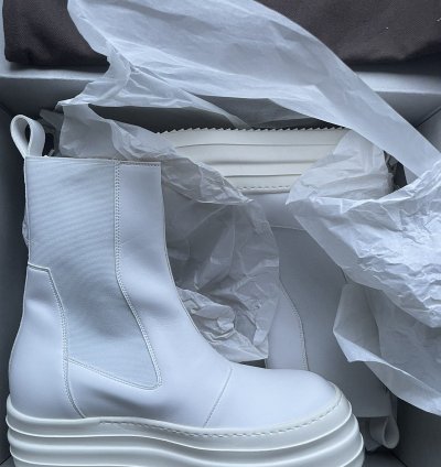 Rick Owens DRKSHDW Double Bumper Beetle White