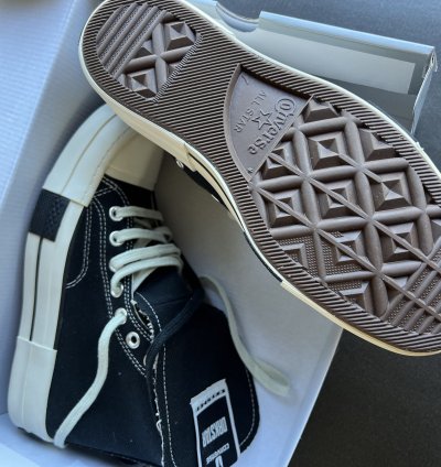 RICK OWENS DRKSHDW DRKSTAR CHUCK 70 HIGH BLACK