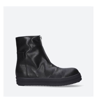 Rick Owens Drkshdw Front Zip Wax Denim Sneaker FINAL SALE