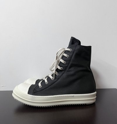 Rick owens drkshdw fw14 waxed ramones high top sneakers