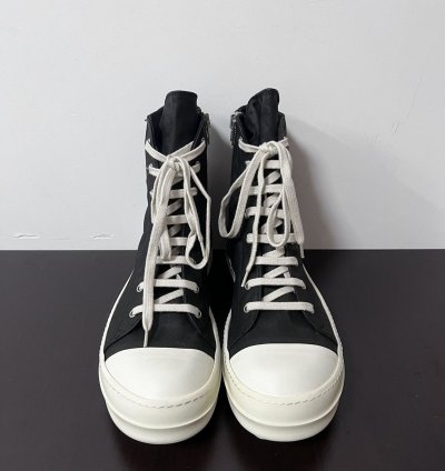 Rick owens drkshdw fw14 waxed ramones high top sneakers