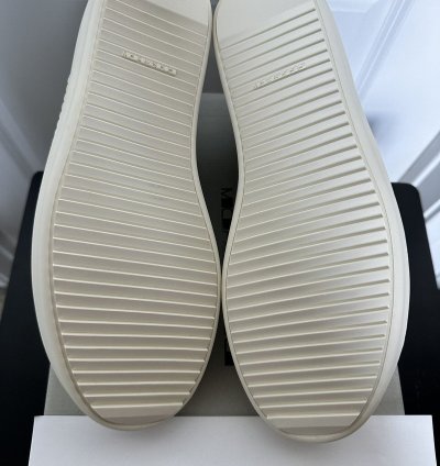 Rick Owens DRKSHDW GREY CANVAS LOW Ramones Melange Milk 46