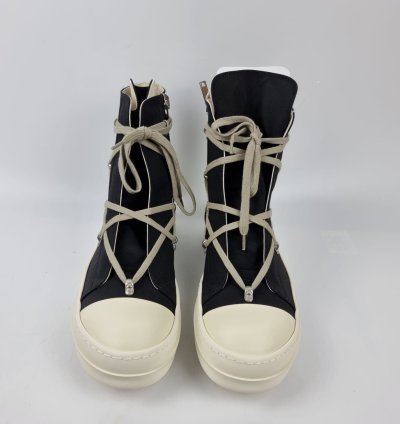 Rick Owens DRKSHDW Hexa Black High Top Sneakers New 40