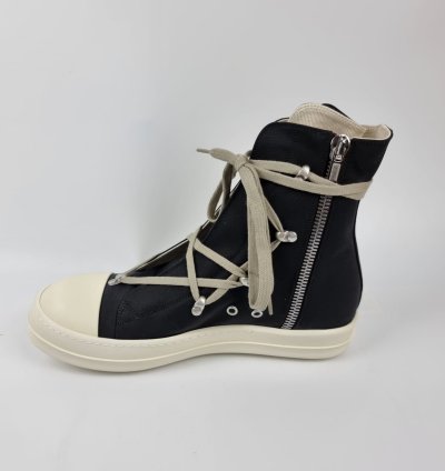 Rick Owens DRKSHDW Hexa Black High Top Sneakers New 40