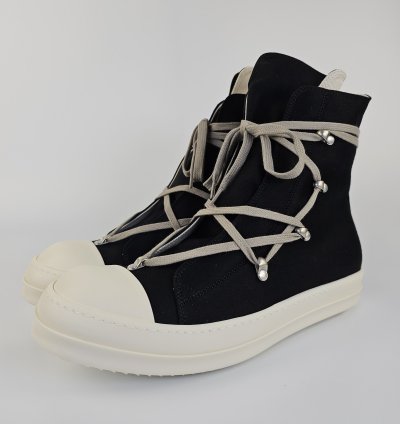 Rick Owens DRKSHDW Hexa Black High Top Sneakers New 45 5