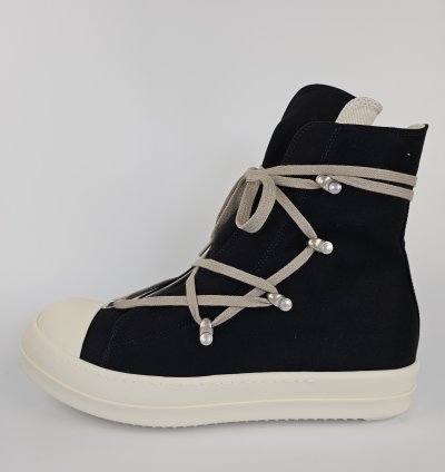 Rick Owens DRKSHDW Hexa Black High Top Sneakers New 45 5