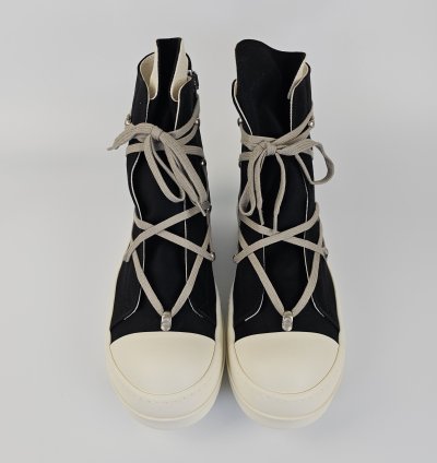 Rick Owens DRKSHDW Hexa Black High Top Sneakers New 45 5