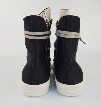 Rick Owens DRKSHDW Hexa Black High Top Sneakers New 46