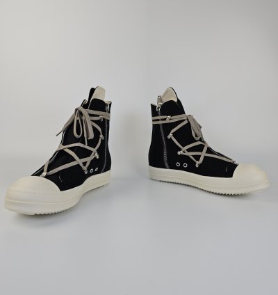 Rick Owens DRKSHDW Hexa Black High Top Sneakers New 46