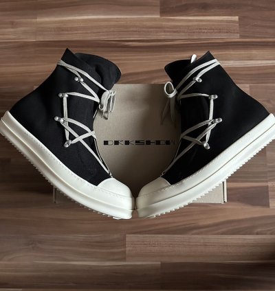 Rick Owens DRKSHDW Hexa Lace Ramones High Top Sneakers