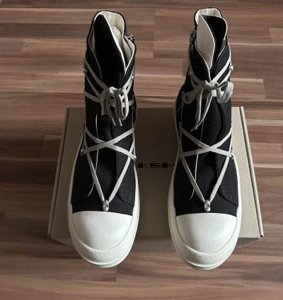 Rick Owens DRKSHDW Hexa Lace Ramones High Top Sneakers