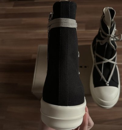 Rick Owens DRKSHDW Hexa Lace Ramones High Top Sneakers