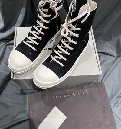 Rick owens drkshdw hexagram ramones hi-top size43