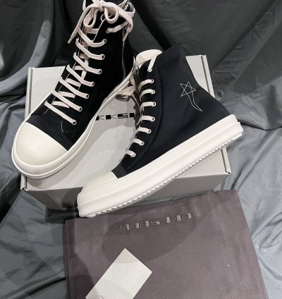 Rick owens drkshdw hexagram ramones hi-top size43